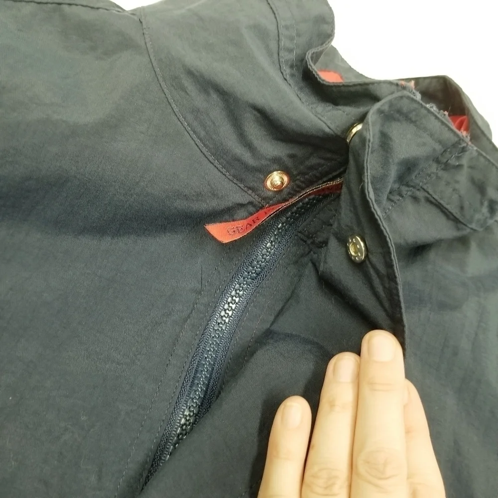 Gear for sports lightweight wind breaker jacket‎ coat size Medium dark navy blue
